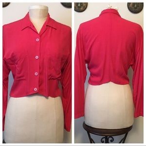 Vintage Krizia red blouse